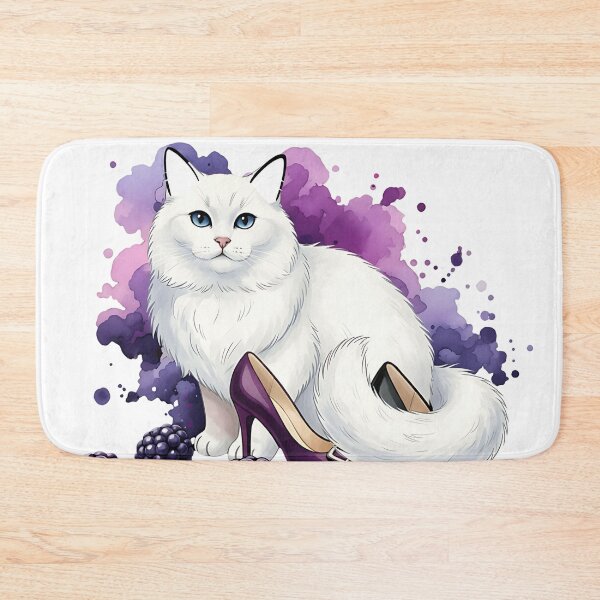 Item preview, Stylish with Cat and Berries Scene designed and sold by GlamourCutieAI.