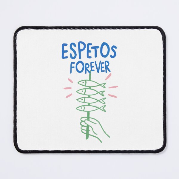 Item preview, Espetos Forever – Málaga Sardines Spanish Food Illustration with Hand Drawn Fish Skewer Design designed and sold by Tropical Blood.