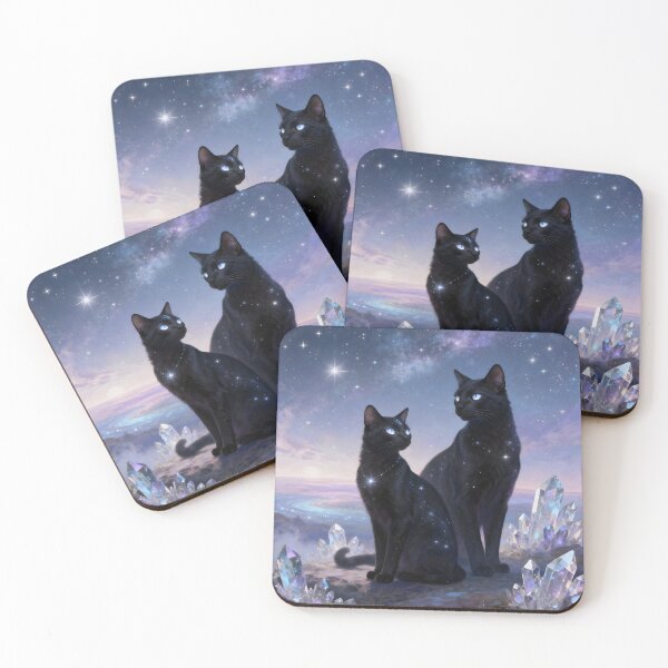 Item preview, Feline Lyran Cats – Mystical Star Cats designed and sold by SoniaSarkali.