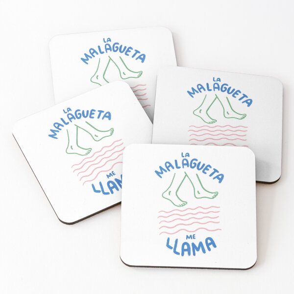 Item preview, La Malagueta Me Llama – Málaga Beach Spanish Quote with Hand Drawn Summer Illustration  designed and sold by Tropical Blood.