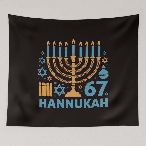 Item preview, Hanukkah 67 Six Seven Meme – Funny Menorah Holiday Design designed and sold by Redgiant87x.