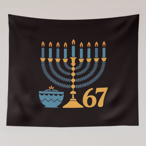 Item preview, Hanukkah 67 Six Seven Meme – Chanukah Festival Meme designed and sold by Redgiant87x.