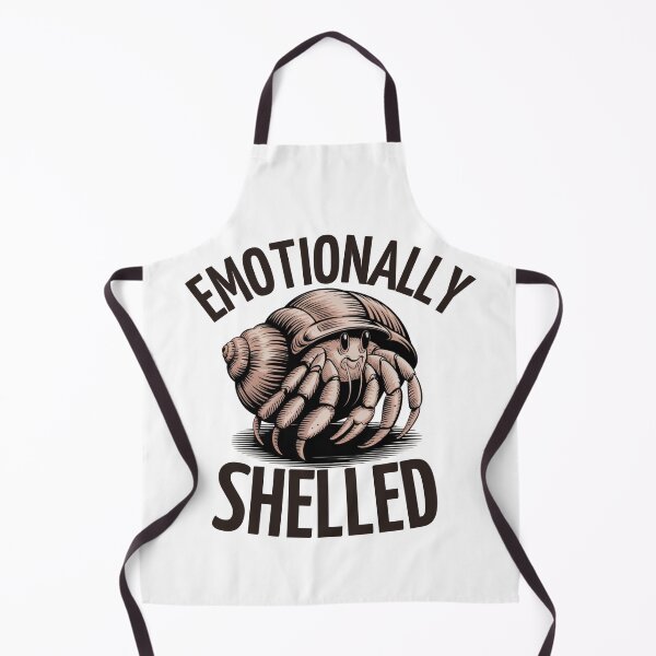 Item preview, Emotionally Shelled Funny Hermit Crab  designed and sold by ZACK ART.