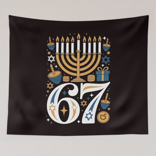 Item preview, Hanukkah 67 Six Seven Meme – Jewish Meme for Chanukah designed and sold by Redgiant87x.