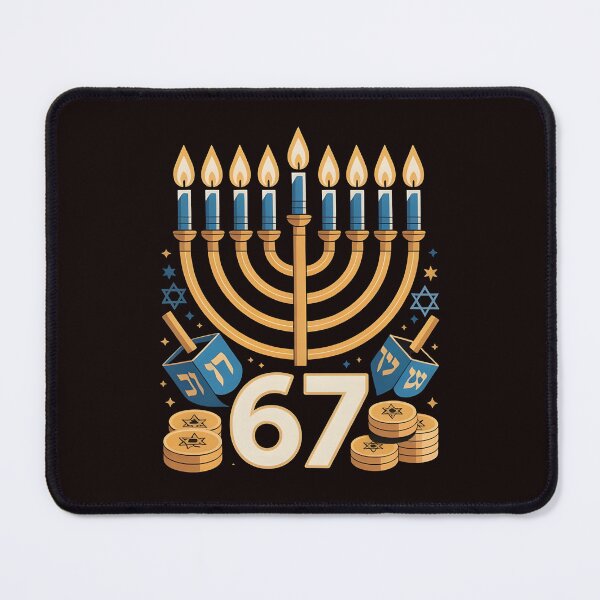 Item preview, Hanukkah 67 Six Seven Meme – Dreidel & Menorah Humor designed and sold by Redgiant87x.