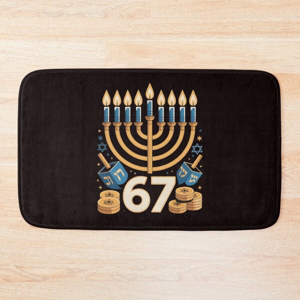 Item preview, Hanukkah 67 Six Seven Meme – Dreidel & Menorah Humor designed and sold by Redgiant87x.