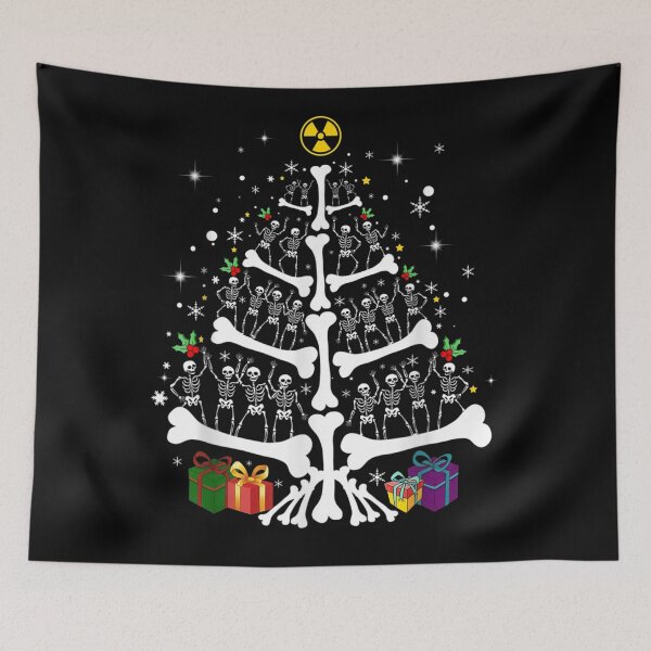 Item preview, Spooky Skeleton Bone Christmas Tree Radiology Rad Tech Gift designed and sold by River Silva.