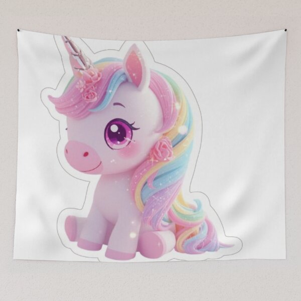 Item preview, Kawaii Pastel Baby Unicorn designed and sold by MiniPrintMagic.