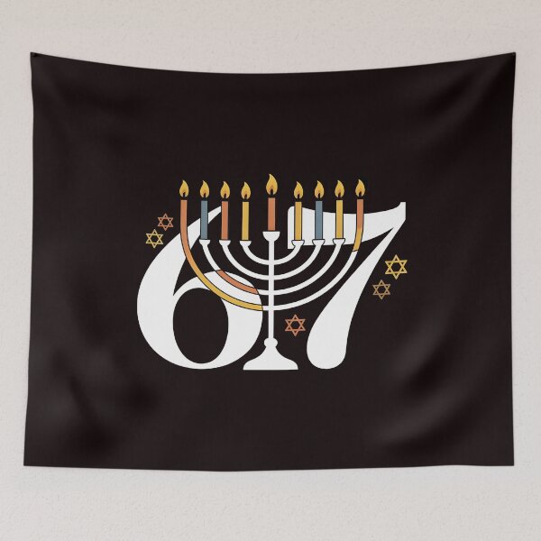 Item preview, Hanukkah 67 Six Seven Meme – Playful Chanukah Humor Design designed and sold by Redgiant87x.
