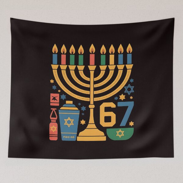 Item preview, Hanukkah 67 Six Seven Meme – Internet Meme Meets Jewish Holiday designed and sold by Redgiant87x.