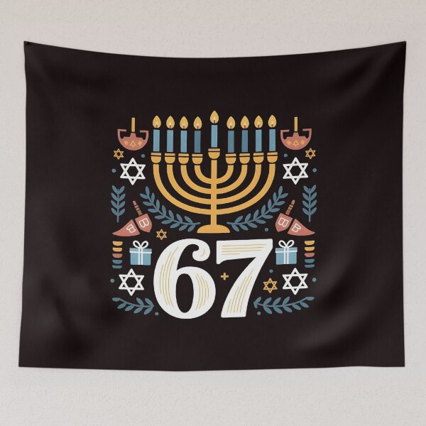 Item preview, Hanukkah 67 Six Seven Meme – Chanukah Night Humor designed and sold by Redgiant87x.