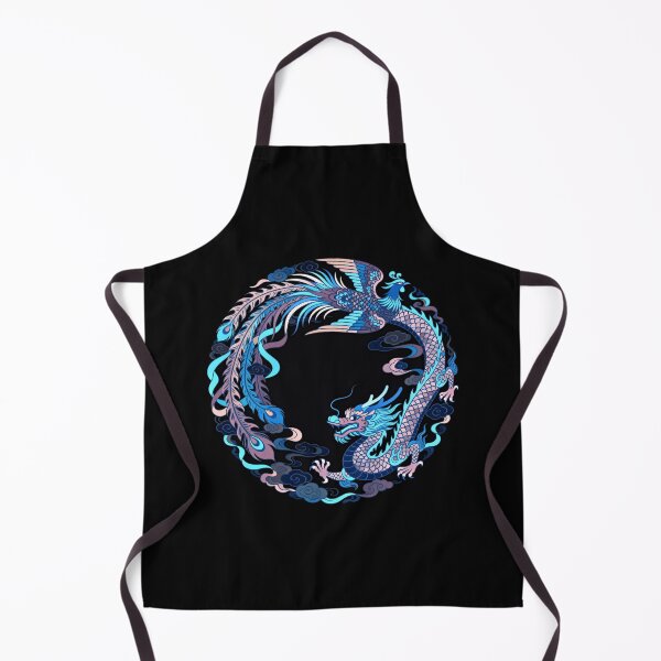Item preview, Celestial Blue Dragon and Phoenix Yin Yang Harmony designed and sold by zzz888.