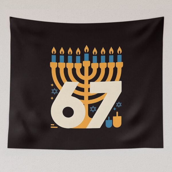 Item preview, Hanukkah 67 Six Seven Meme – Jewish Holiday Meme Design designed and sold by Redgiant87x.