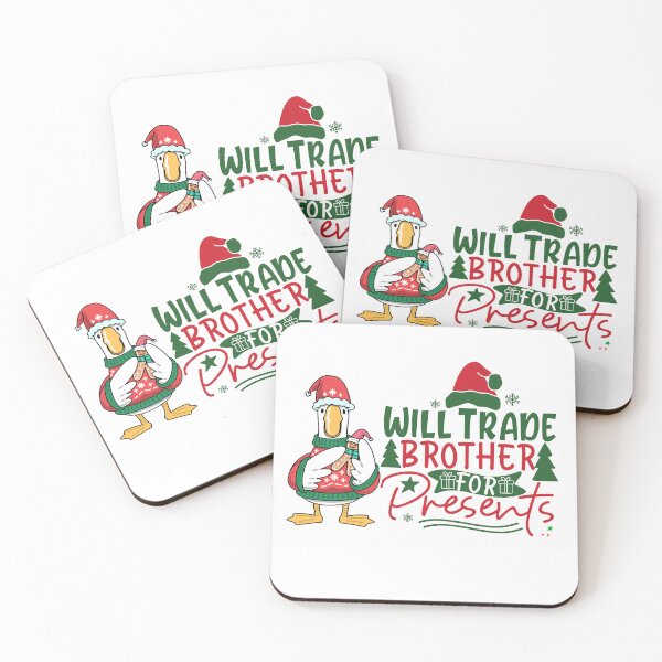 Item preview, Will trade brother for presents- Funny Christmas  designed and sold by FitEnvy.