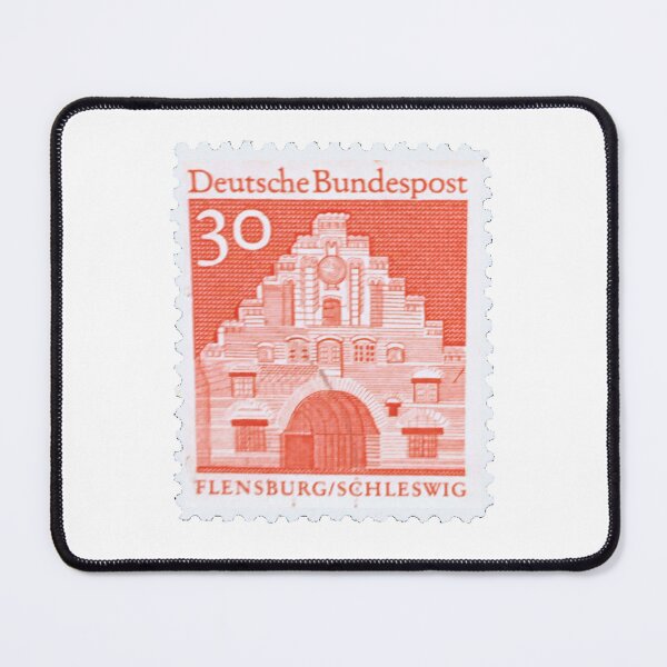 Item preview, Vintage Deutsche Flensburg Schleswig Orange 30 Bundespost Postage Stamp designed and sold by red-amber65.