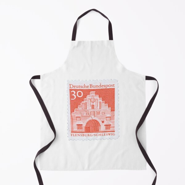 Item preview, Vintage Deutsche Flensburg Schleswig Orange 30 Bundespost Postage Stamp designed and sold by red-amber65.