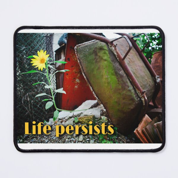 Item preview, Life persists - sun flower on junkyard designed and sold by valovic.