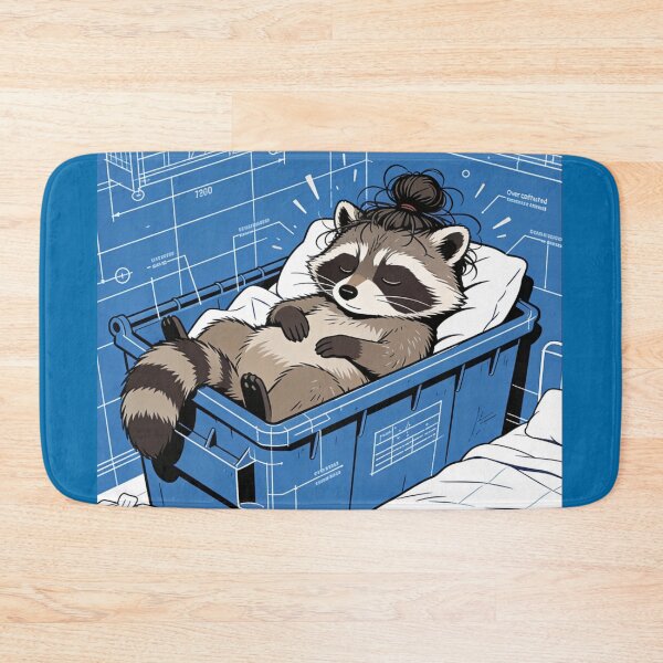 Item preview, The Ultimate Cozy Raccoon Dumpster Blueprint | Architect's 'Perfect Rest' Technical Drafting Design designed and sold by Cherrydora.