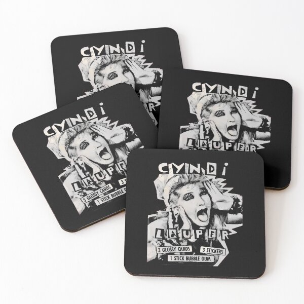 Item preview,  Cyndi Lauper Bubble Gum Pack By Topps 3 Glossy Cards 3 Stickers 1 Stick Bubble Gum designed and sold by RichardMeiweat.