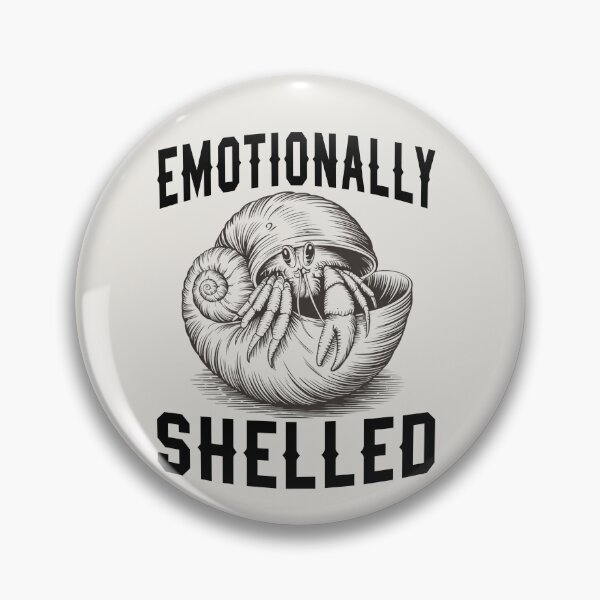 Item preview,  Emotionally Shelled Funny Hermit Crab  designed and sold by ZACK ART.