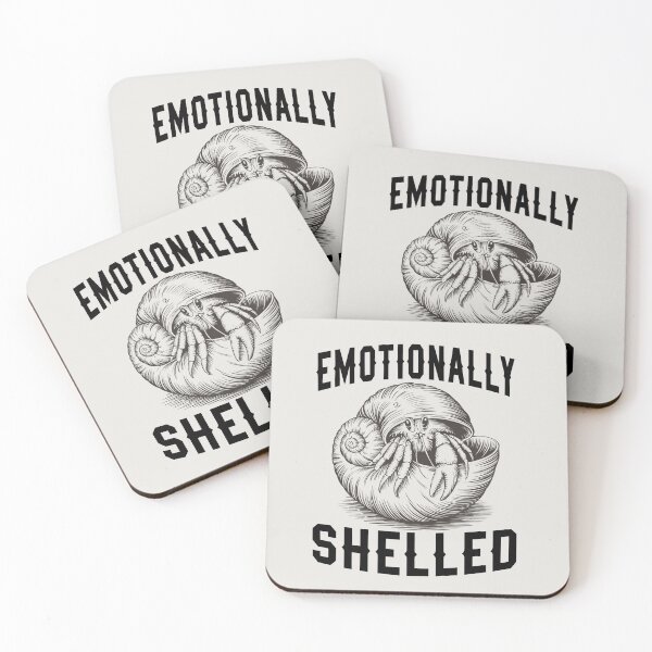 Item preview,  Emotionally Shelled Funny Hermit Crab  designed and sold by ZACK ART.