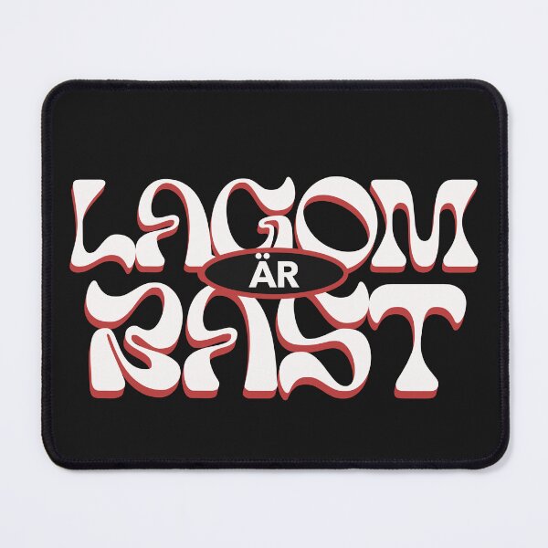 Item preview, Lagom är bäst Retro T-shirt – Psykedelisk 70-tals stil – Unisex svensk humor designed and sold by ArtSE46.