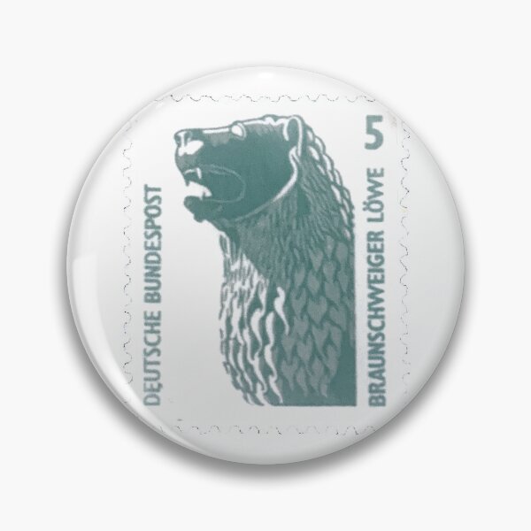 Item preview, Vintage Deutsche Bear Braunschweiger Lowe 5 Bundespost Postage Stamp designed and sold by red-amber65.