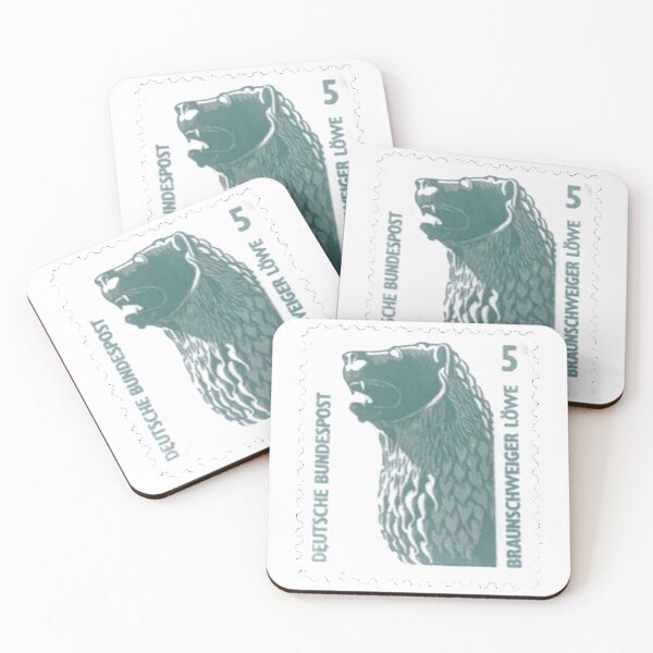 Item preview, Vintage Deutsche Bear Braunschweiger Lowe 5 Bundespost Postage Stamp designed and sold by red-amber65.