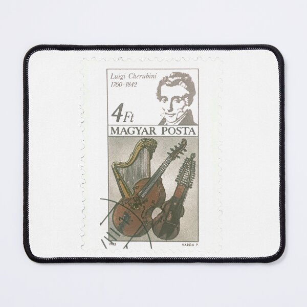 Item preview, Luigi Cherubini Magyar Hungary Vintage Postage Stamp designed and sold by red-amber65.