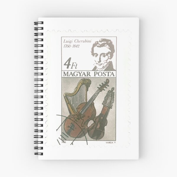 Item preview, Luigi Cherubini Magyar Hungary Vintage Postage Stamp designed and sold by red-amber65.