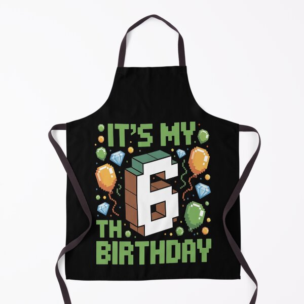 Artikelvorschau, Geburtstagskind, es ist mein 6. Geburtstag, Gamer-Pixelnummer entworfen und verkauft von Lucaseinar.