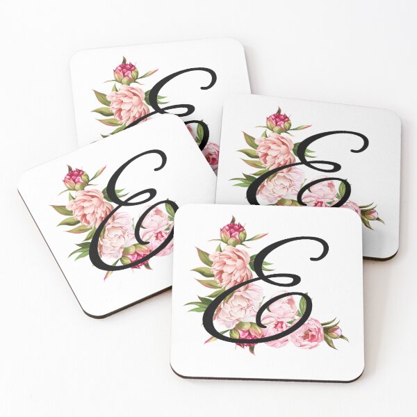 Item preview, Letter E, Flowers designed and sold by RedParker.