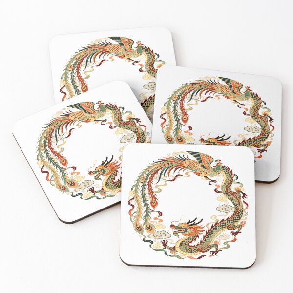 Item preview, Vibrant Dragon and Phoenix Celestial Harmony Circle designed and sold by zzz888.