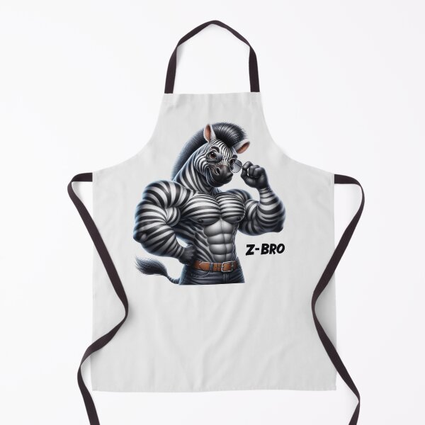 Item preview, Z-BRO Cool Muscle Zebra with Sunglasses designed and sold by QuirkySpark.