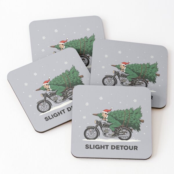 Item preview, Funny Christmas Motorcycle Slight Detour Design designed and sold by graphicnew.