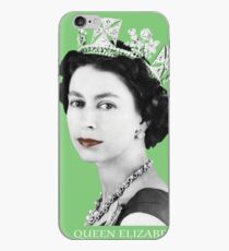 Queen Elizabeth II (Green) iPhone Case