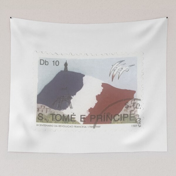 Item preview, Vintage French Tricolore National Flag Postage Stamp designed and sold by red-amber65.