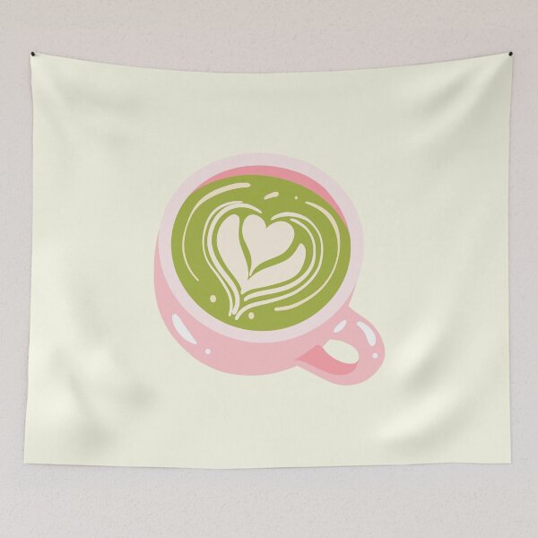 Item preview, heart matcha latte designed and sold by SWETA HALDER.