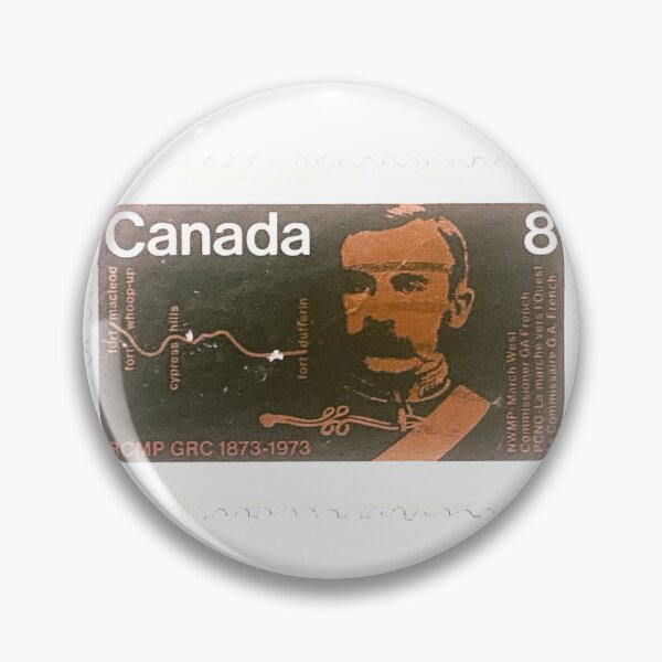 Item preview, Canadian Canada RCMP GRC Brown Vintage Postage Stamp designed and sold by red-amber65.