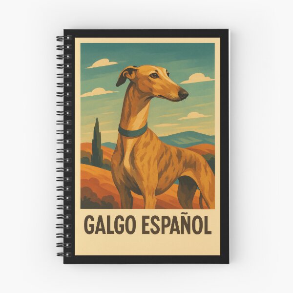 Item preview, Galgo Español Elegant Retro Poster designed and sold by Flying Doggo.