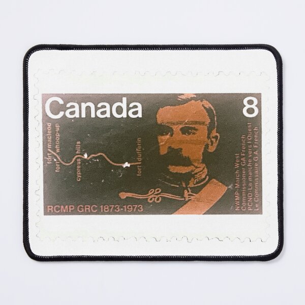 Item preview, Canadian Canada RCMP GRC Brown Vintage Postage Stamp designed and sold by red-amber65.