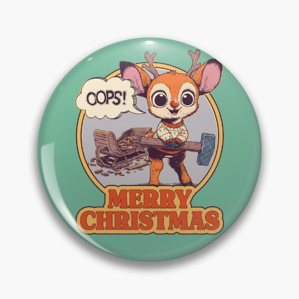 Item preview, Oops! Reindeer Revolt - Funny Ironic Christmas designed and sold by sXe-art.