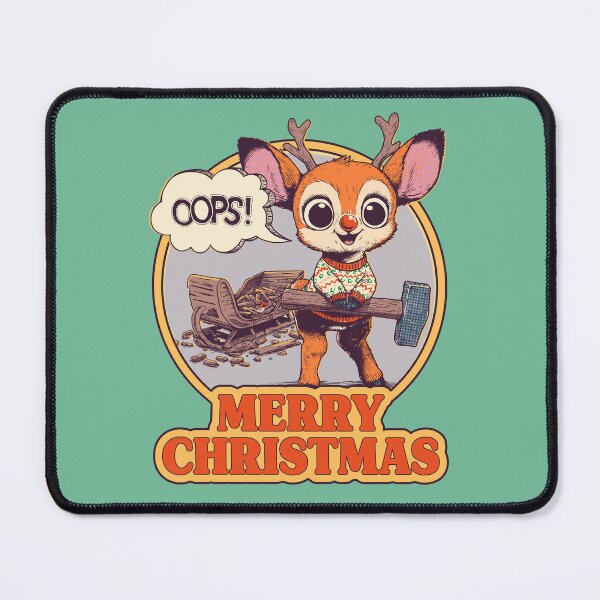 Item preview, Oops! Reindeer Revolt - Funny Ironic Christmas designed and sold by sXe-art.
