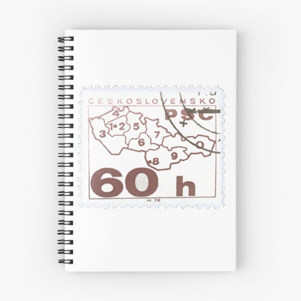 Item preview, Czech Republic Map In Brown Vintage Postage Stamp designed and sold by red-amber65.