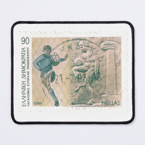 Item preview, Greek Football Soccer Greece Vintage Postage Stamp designed and sold by red-amber65.