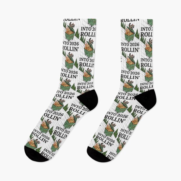 Item preview, Rollin' into 2026 Snarky New Year Funny Raccoon Feral Sarcastic Holiday designed and sold by ivotee.