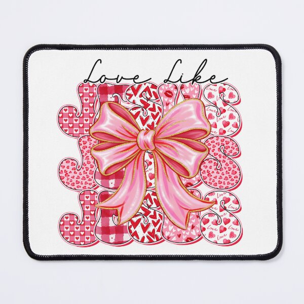 Item preview, Couquette Glitter Love Like Jesus, Funny Valentine, Be mine designed and sold by vintagearttee.