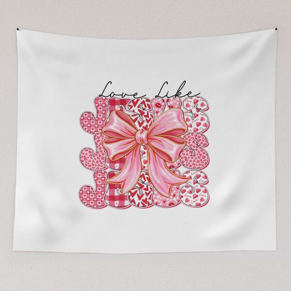 Item preview, Couquette Glitter Love Like Jesus, Funny Valentine, Be mine designed and sold by vintagearttee.