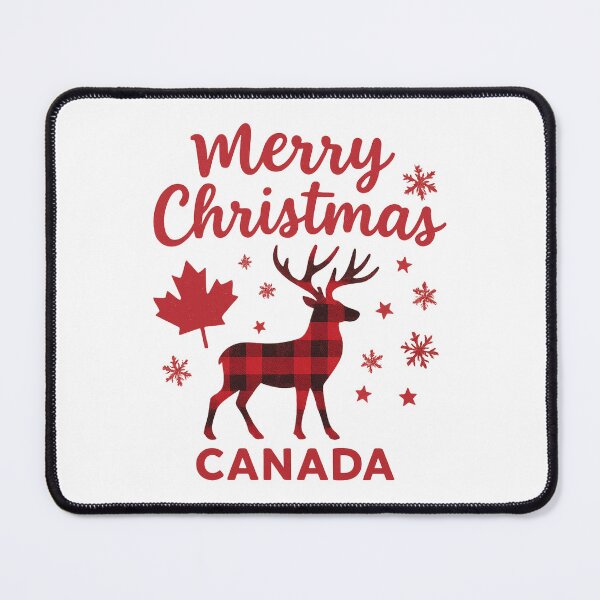 Item preview, Christmas Canada – Buffalo Plaid Reindeer and Maple Leaf designed and sold by mocci10.