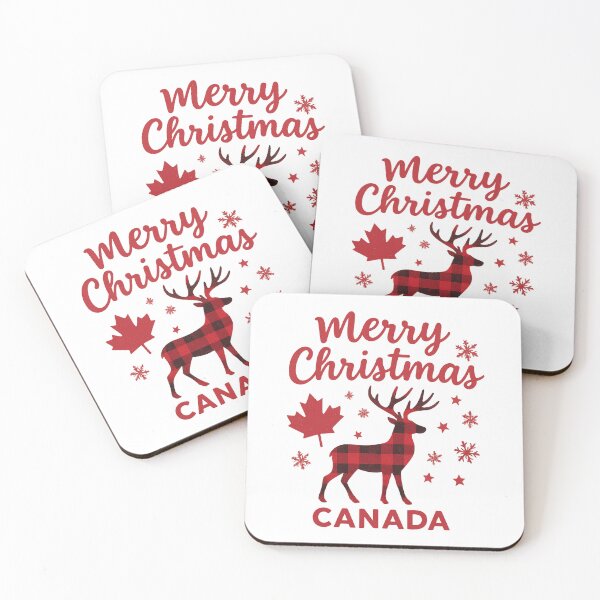 Item preview, Christmas Canada – Buffalo Plaid Reindeer and Maple Leaf designed and sold by mocci10.